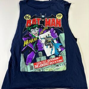 DC Comics Batman Sleeveless Shirt - Blue